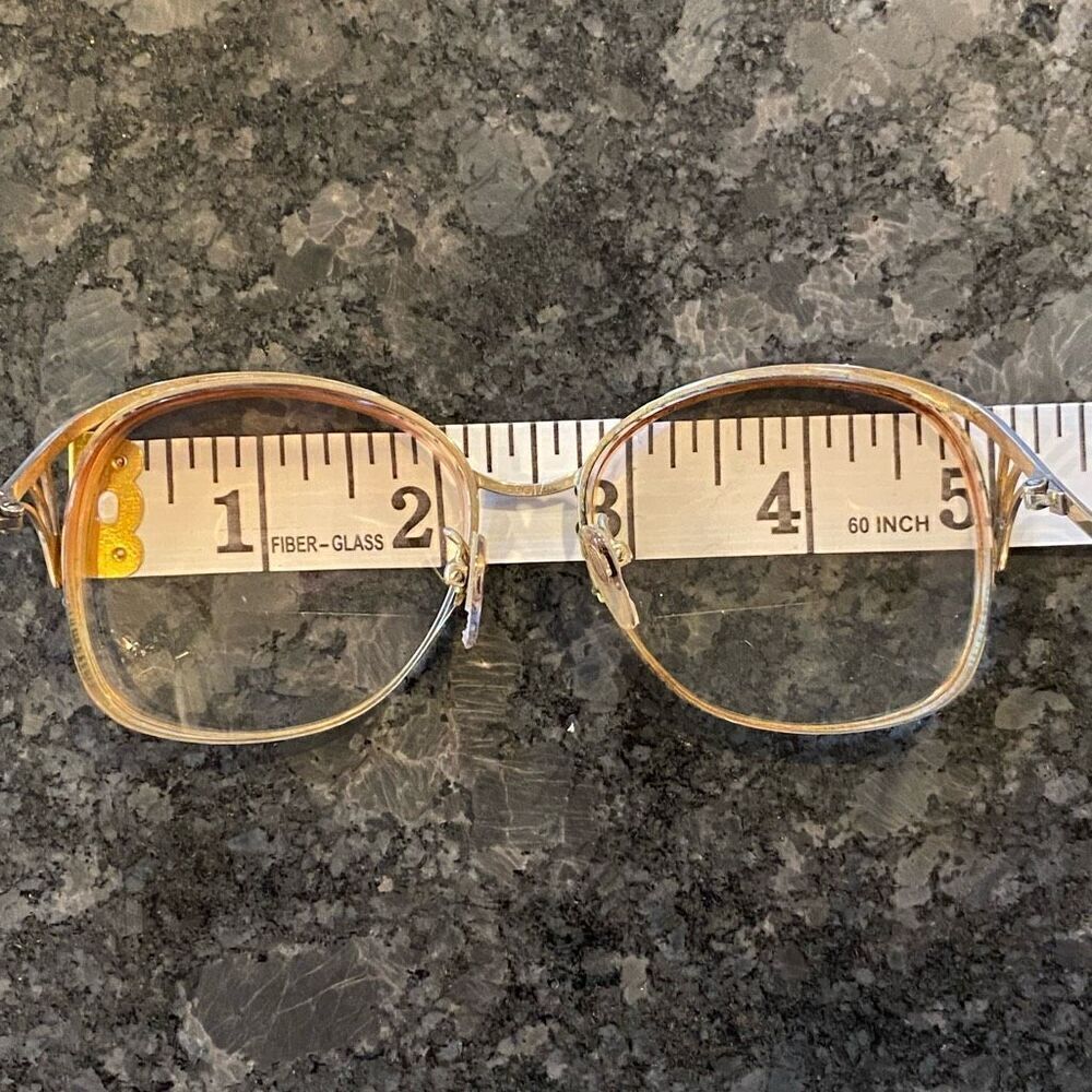 Vintage 1980โs OversizedโMetal Enamel EyeglassโFrames